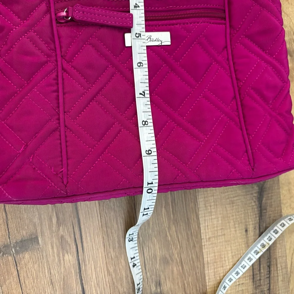 Vera Bradley Fuchsia Pink Microfiber Hipster Cross Body Purse